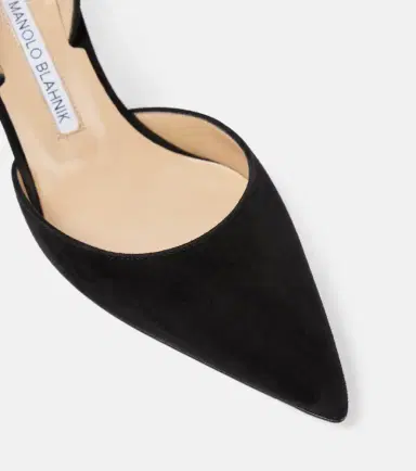 Manolo Blahnik Carolyne 70 suede slingback pumps | Thumbnail 4