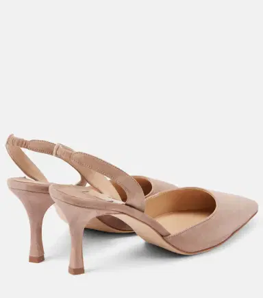 Manolo Blahnik Carolyne 70 suede slingback pumps | Thumbnail 3