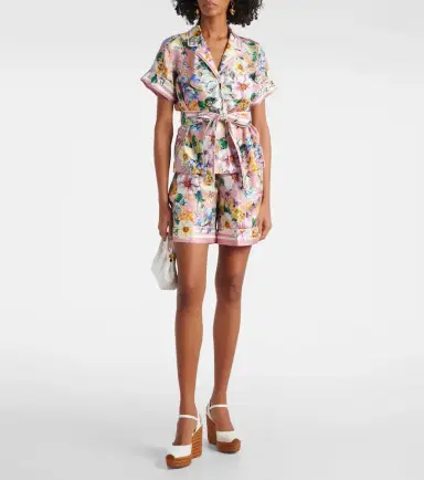 Dolce & Gabbana Floral silk twill shorts | Thumbnail 2