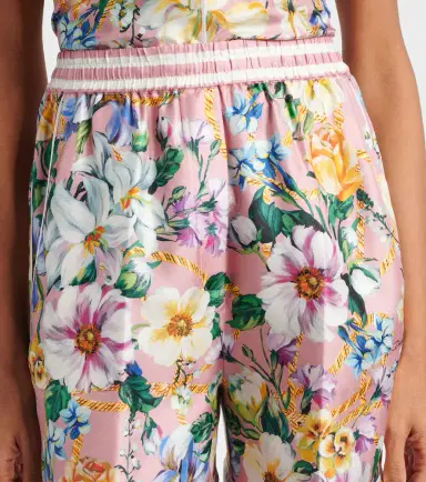 Dolce & Gabbana Floral silk twill shorts | Thumbnail 3