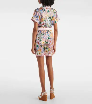 Dolce & Gabbana Floral silk twill shorts | Thumbnail 4