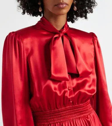 Dolce & Gabbana Silk satin shirt dress | Thumbnail 4