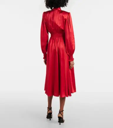 Dolce & Gabbana Silk satin shirt dress | Thumbnail 5