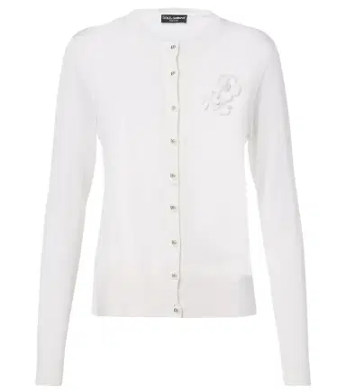 Dolce & Gabbana Floral-appliqué silk cardigan | Thumbnail 1