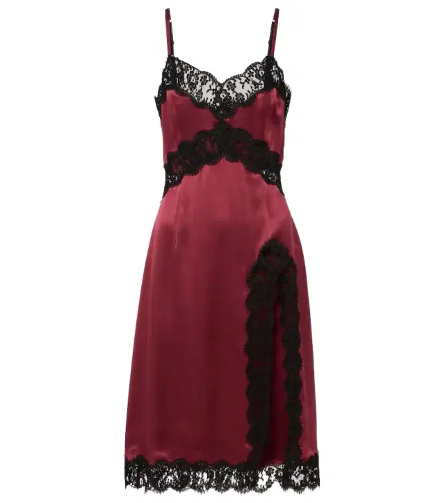Dolce & Gabbana Silk and cotton-blend midi dress