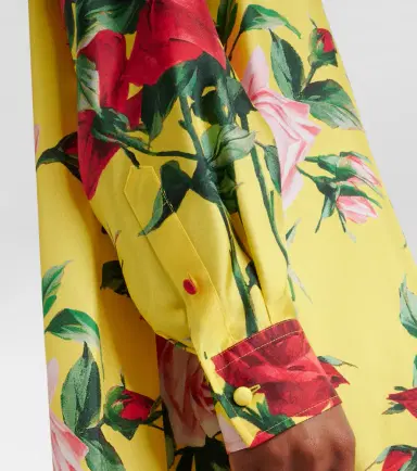 Dolce & Gabbana Floral silk shirt dress | Thumbnail 4