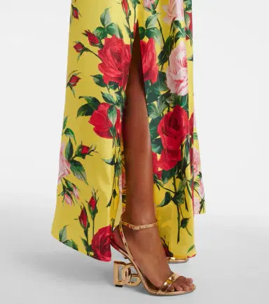 Dolce & Gabbana Floral silk shirt dress | Thumbnail 6