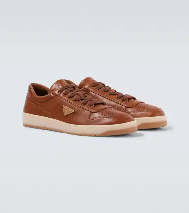 Prada Downtown leather sneakers | Thumbnail 2