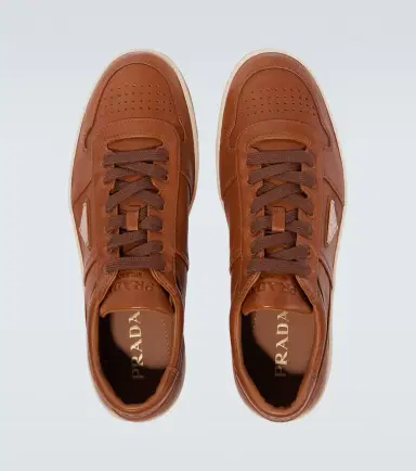 Prada Downtown leather sneakers | Thumbnail 3