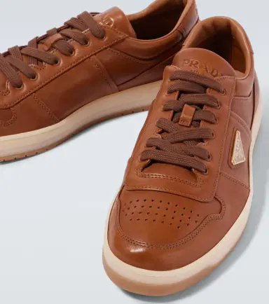 Prada Downtown leather sneakers | Thumbnail 5