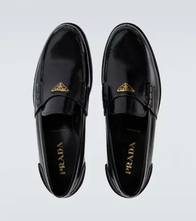 Prada Logo leather loafers | Thumbnail 4 Prada Logo leather loafers | Thumbnail 4
