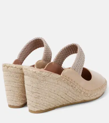Malone Souliers Siena 70 leather espadrille wedges | Thumbnail 2