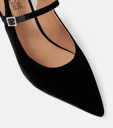 Malone Souliers Karla 45 velvet slingback pumps | Thumbnail 4