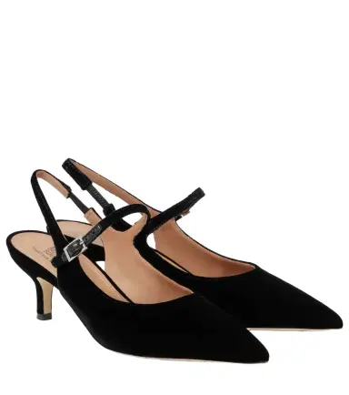 Malone Souliers Karla 45 velvet slingback pumps | Thumbnail 1