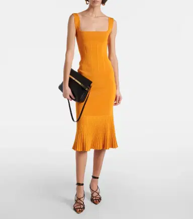 Galvan Atalanta knitted midi dress | Thumbnail 3