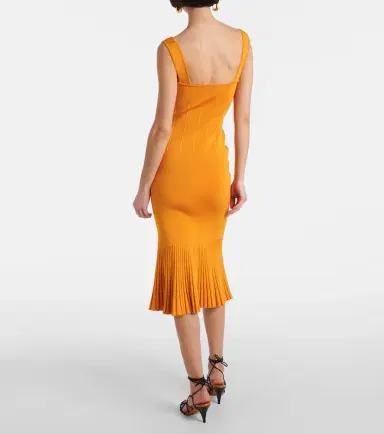 Galvan Atalanta knitted midi dress | Thumbnail 5