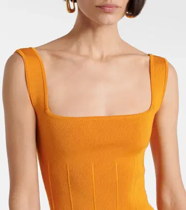Galvan Atalanta knitted midi dress | Thumbnail 6