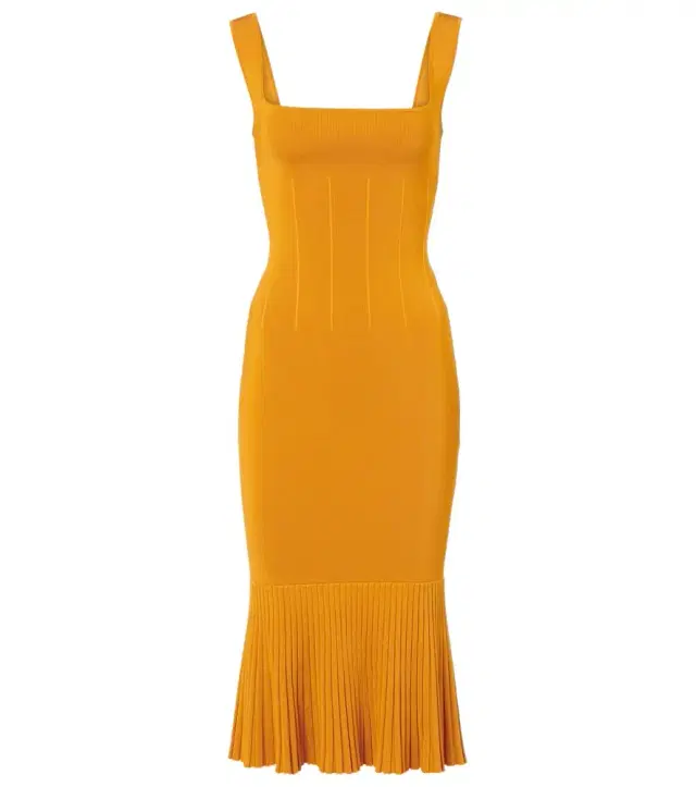 Galvan Atalanta knitted midi dress