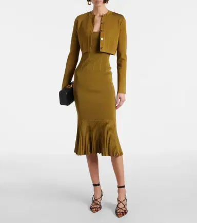 Galvan Atalanta knitted midi dress | Thumbnail 2