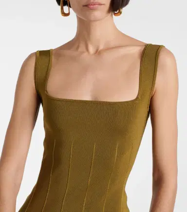 Galvan Atalanta knitted midi dress | Thumbnail 3