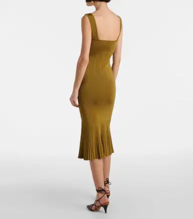 Galvan Atalanta knitted midi dress | Thumbnail 6