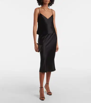 Galvan Ischia satin camisole | Thumbnail 3