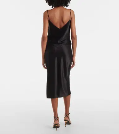 Galvan Ischia satin camisole | Thumbnail 4