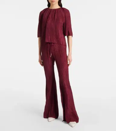 Gabriela Hearst Claude silk flared pants | Thumbnail 3