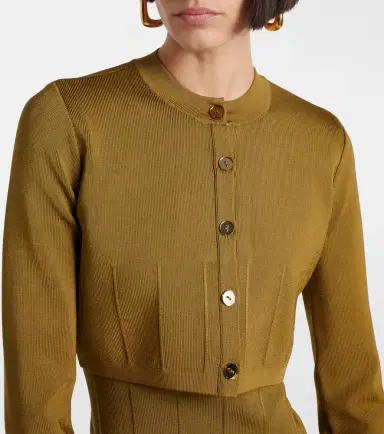 Galvan Atalanta cropped cardigan | Thumbnail 4 Galvan Atalanta cropped cardigan | Thumbnail 4
