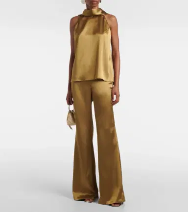 Galvan Atruvia satin wide-leg pants | Thumbnail 2 Galvan Atruvia satin wide-leg pants | Thumbnail 2