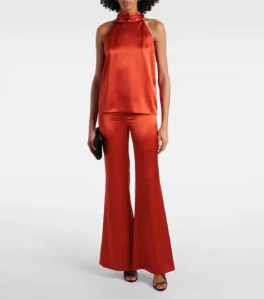 Galvan Atruvia satin wide-leg pants | Thumbnail 3
