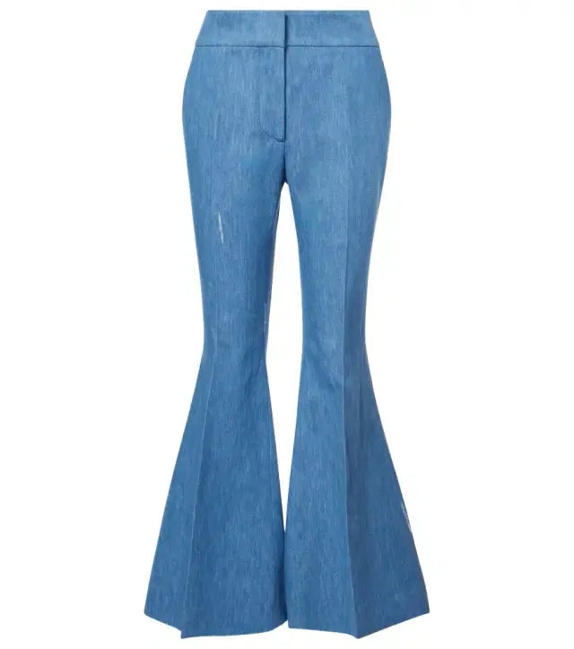 Gabriela Hearst Marsh cotton and linen flared pants
