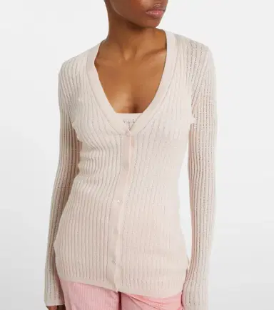 Gabriela Hearst Emma pointelle cashmere and silk cardigan | Thumbnail 3