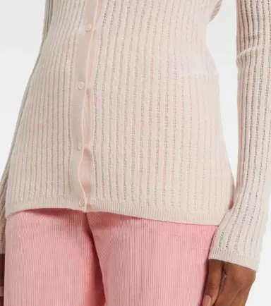 Gabriela Hearst Emma pointelle cashmere and silk cardigan | Thumbnail 4