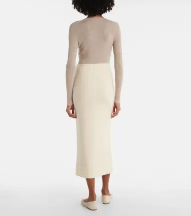 Gabriela Hearst Circe virgin wool pencil skirt | Thumbnail 4