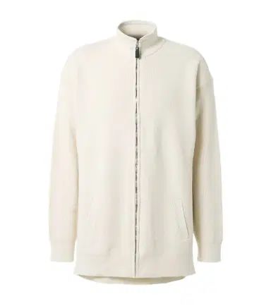 Balenciaga Logo cotton-blend zip-up cardigan | Thumbnail 1 Balenciaga Logo cotton-blend zip-up cardigan | Thumbnail 1