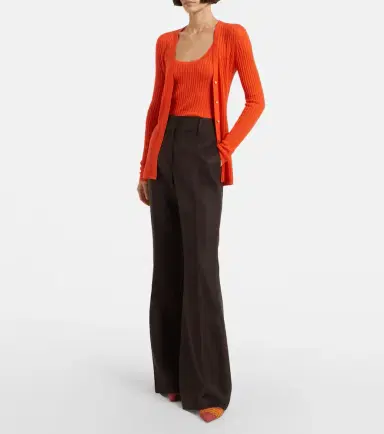 Gabriela Hearst Emma pointelle cashmere and silk cardigan | Thumbnail 2