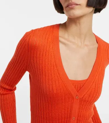 Gabriela Hearst Emma pointelle cashmere and silk cardigan | Thumbnail 4