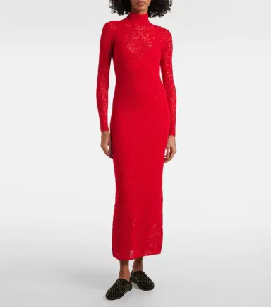 Gabriela Hearst Lethe pointelle wool and silk maxi dress | Thumbnail 3