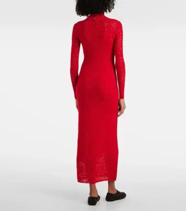 Gabriela Hearst Lethe pointelle wool and silk maxi dress | Thumbnail 4