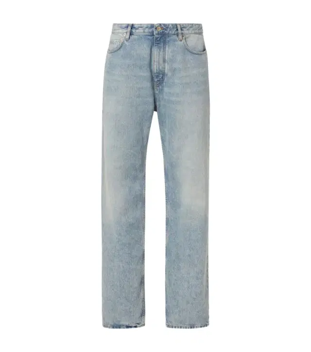 Mid-rise straight jeans