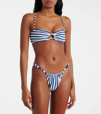 Bananhot Rose striped bikini bottoms | Thumbnail 4