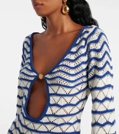 Bananhot Rey striped crochet beach dress | Thumbnail 4