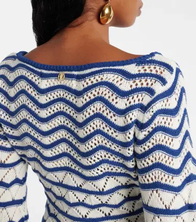 Bananhot Rey striped crochet beach dress | Thumbnail 6