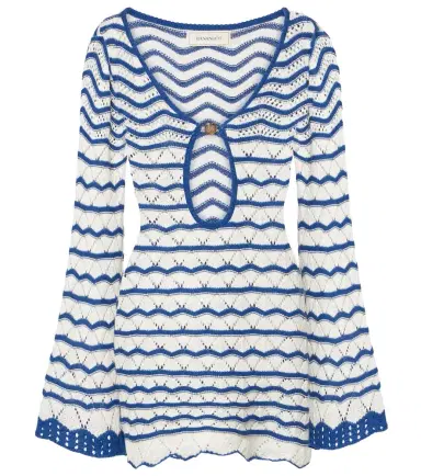 Bananhot Rey striped crochet beach dress | Thumbnail 1