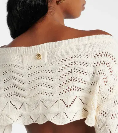 Bananhot Helena striped crochet crop top | Thumbnail 2