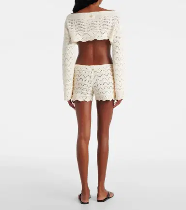 Bananhot Helena striped crochet crop top | Thumbnail 3