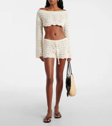 Bananhot Helena striped crochet crop top | Thumbnail 6