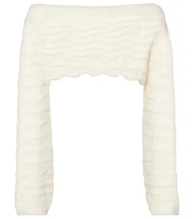 Bananhot Helena striped crochet crop top | Thumbnail 1
