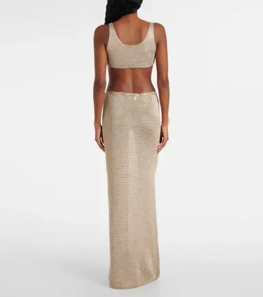 Bananhot Knitted lamé bra top | Thumbnail 2